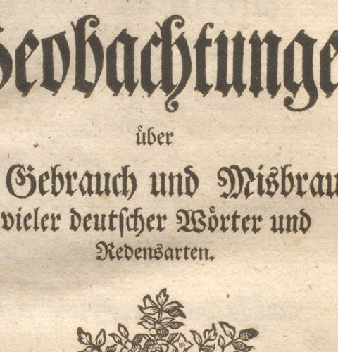 Dieses Digitalisat zeigt das Titelblatt eines Buches von Johann Christoph Gottsched. Er war zu Beginn des 18. Jh. in der Zeit der so genannten Frühaufklärung Professor in Leipzig und befasste sich unter anderem auch mit Sprachforschung. Neben seinen sprachlichen Reformbestrebungen setzte er sich ebenso für eine Reform in der Literatur seiner Zeit ein. Seine Frau Luise Adelgunde Victorie Gottsched war eine gebildete Frau und Verfasserin und Übersetzerin zahlreicher Werke.